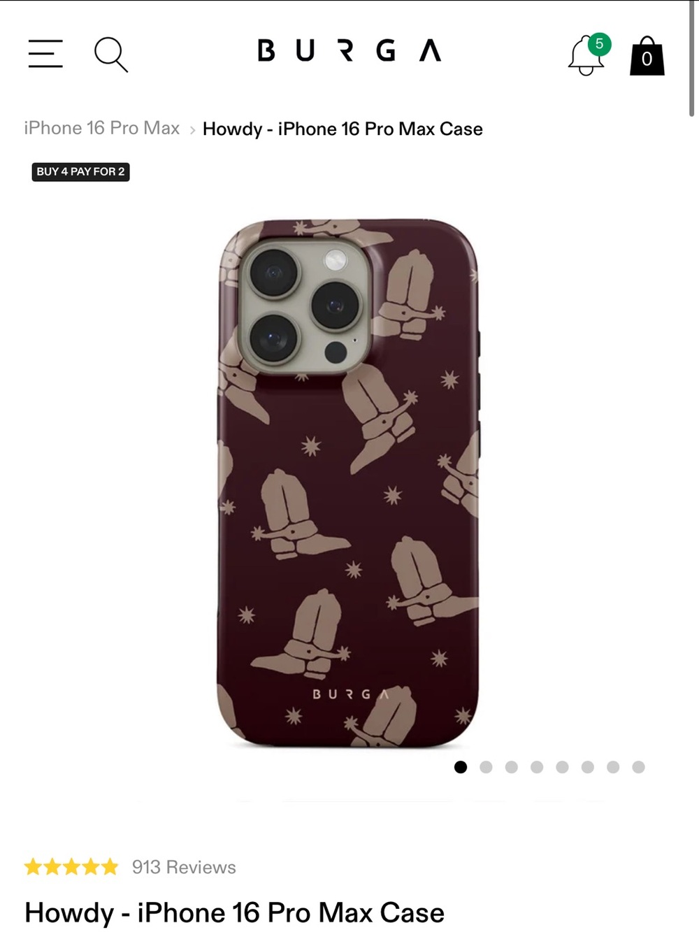 Burga iPhone ProMax Case